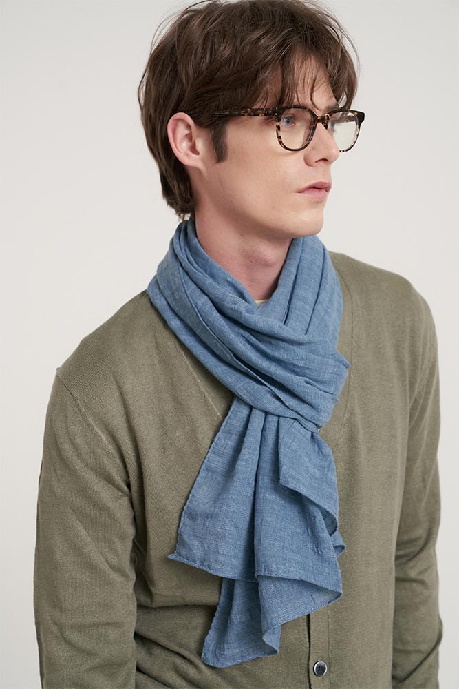 solid 1 scarf - blue